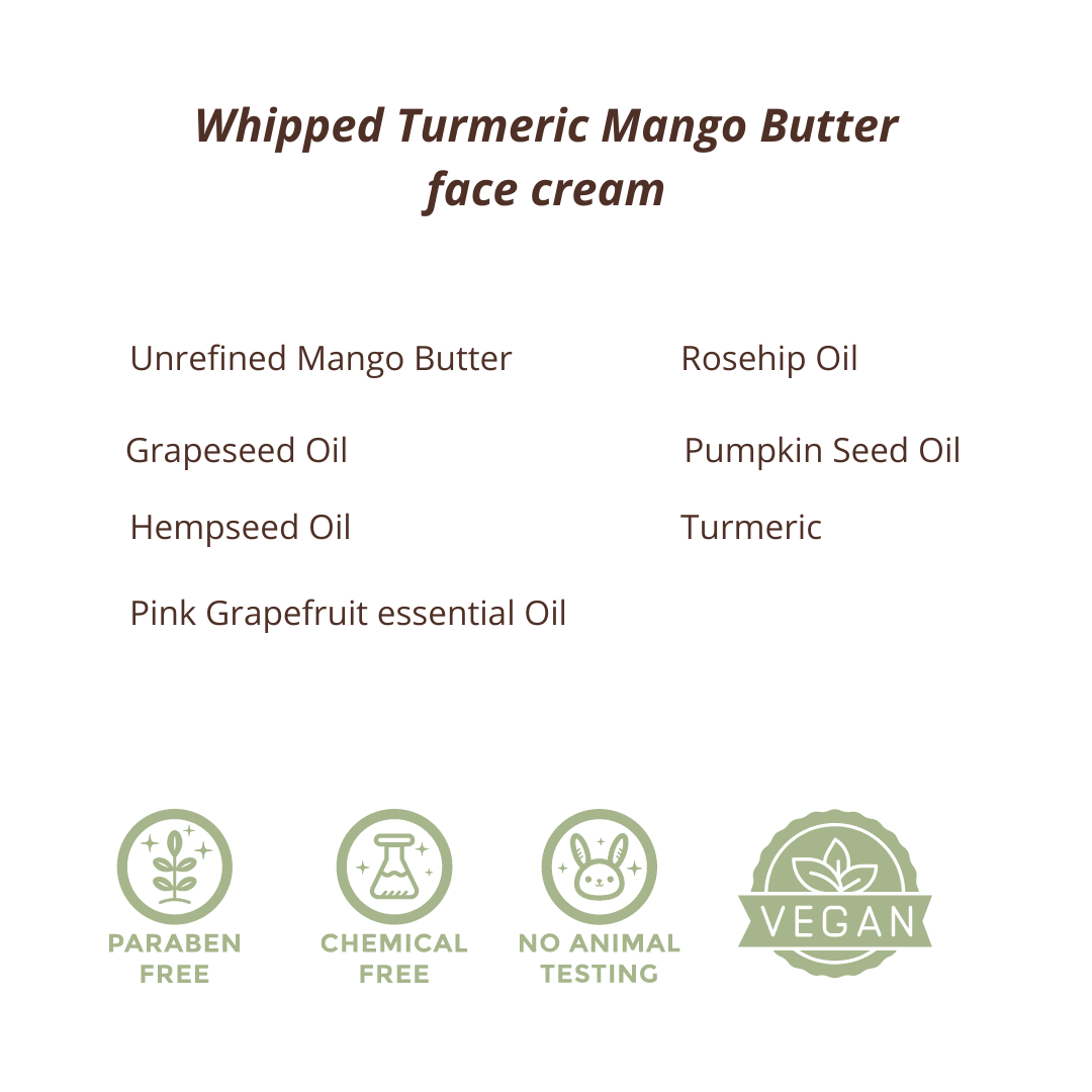 Whipped Turmeric Mango Butter Face Cream